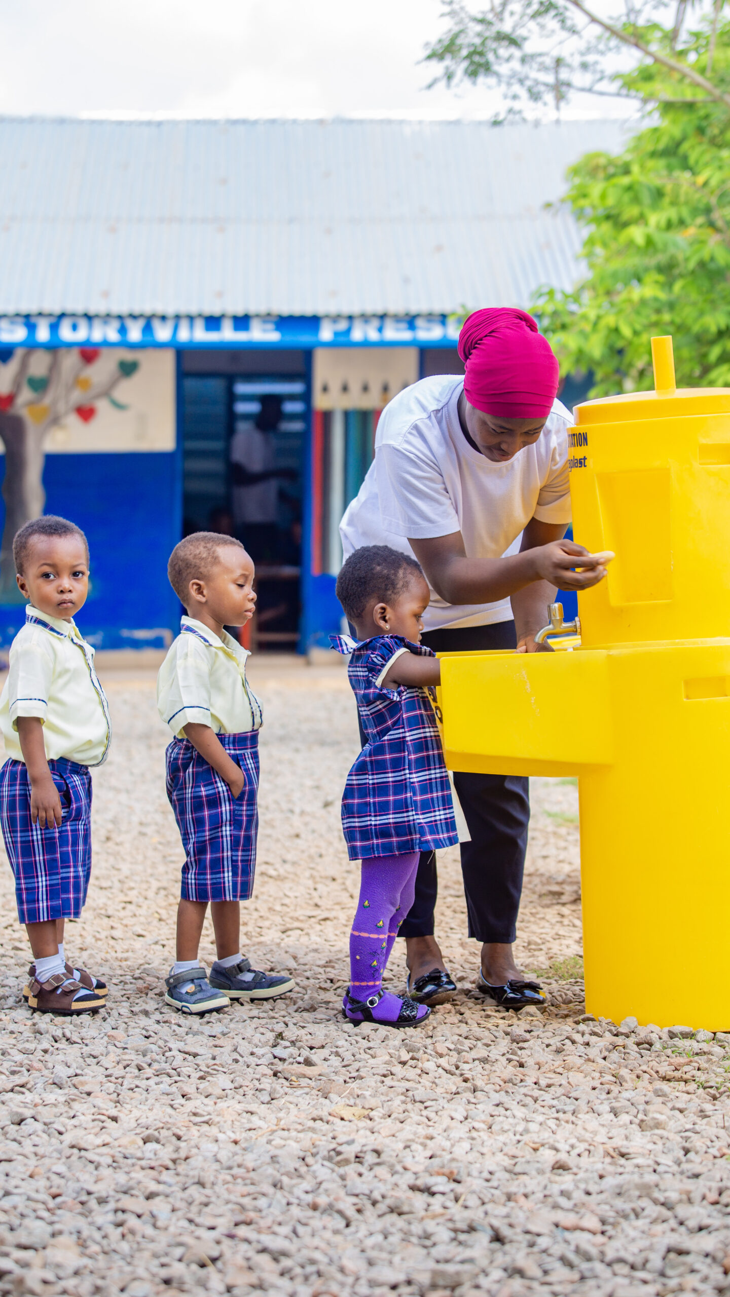 Students outdoor session Storyville Tamale