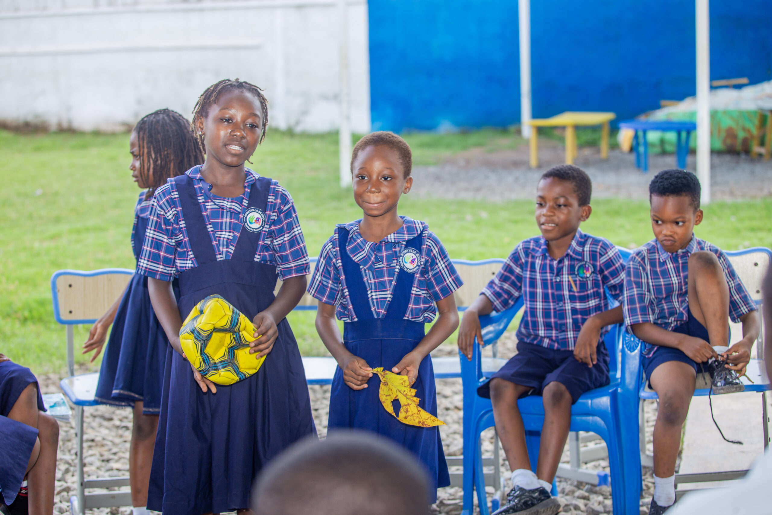Primary students Storyville School Ghana